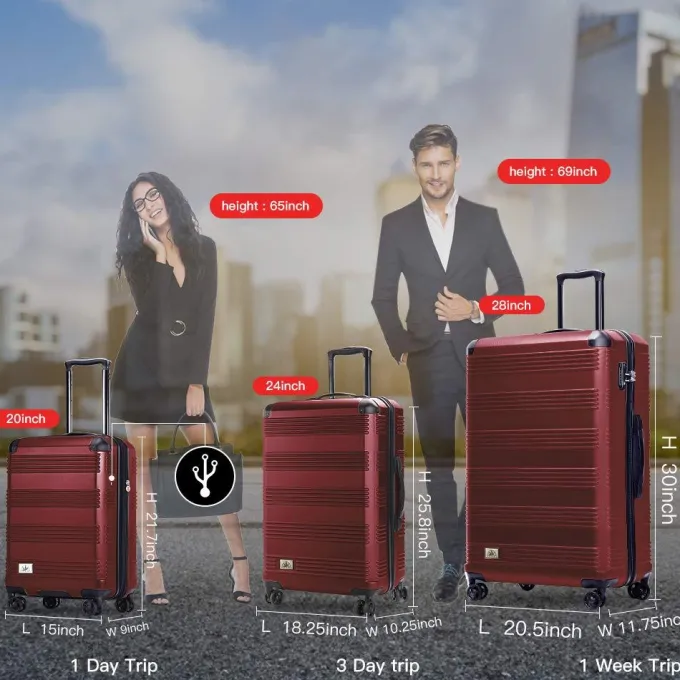 Silk & Salt Verdi 28In Checked Luggawith TSA-Approved Lock Lightweight Scratch Resistant ABS Hardside LuggaExpandable Suitcase with 8-Wheel Rolling Spinner for Women Travel^ Checked Luggage