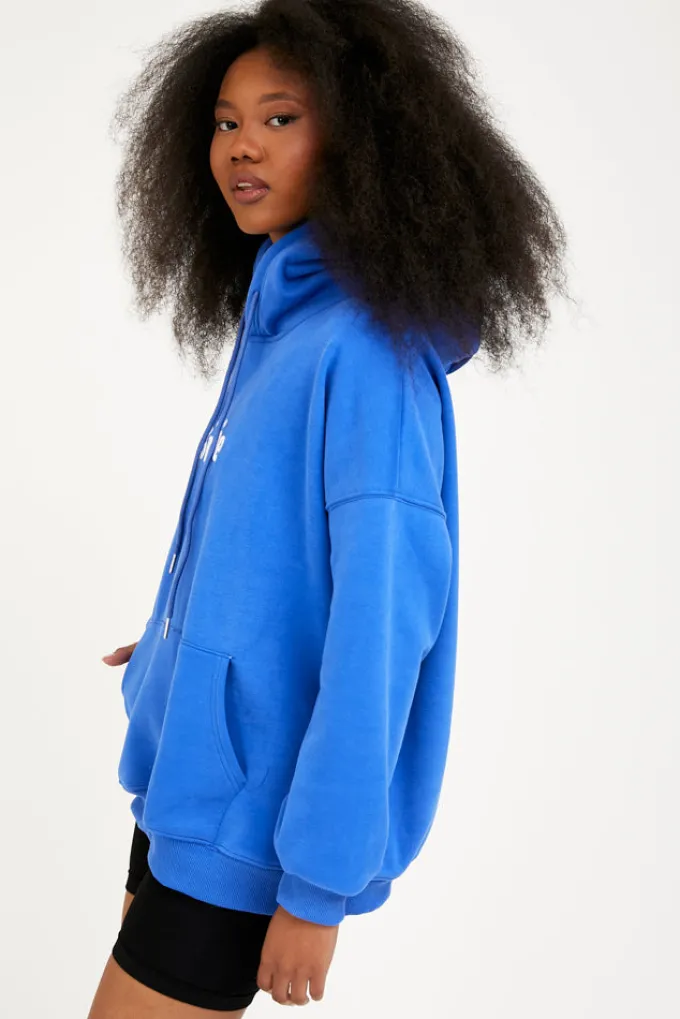 Silk & Salt smile at my hoodie - blue^ Loungewear