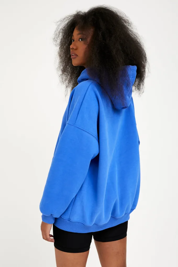 Silk & Salt smile at my hoodie - blue^ Loungewear
