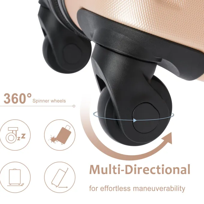 Silk & Salt Hardside LuggaSpinner Suitcase with TSA Lock Lightweight Expandable 28^ Luggage Sets