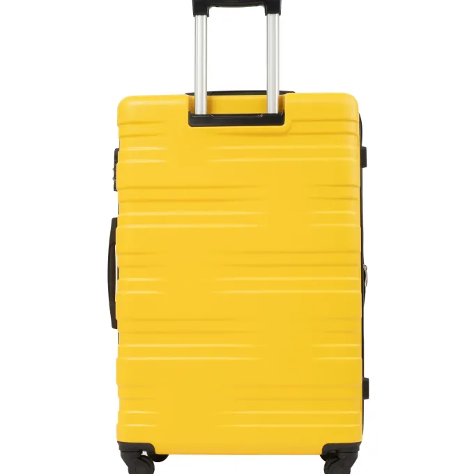 Silk & Salt 3 Piece LuggaTravel Set 20 24 28 Carry on Luggawith Spinner Wheels Lightweight Hard Case LuggaTravel Suitcase Christmas Gifts for Business Trip Holiday Travel Cruise Black^ Hard Side Luggage