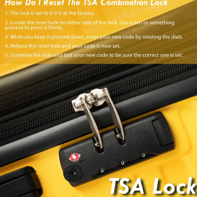 Silk & Salt 3 Piece LuggaTravel Set 20 24 28 Carry on Luggawith Spinner Wheels Lightweight Hard Case LuggaTravel Suitcase Christmas Gifts for Business Trip Holiday Travel Cruise Black^ Hard Side Luggage