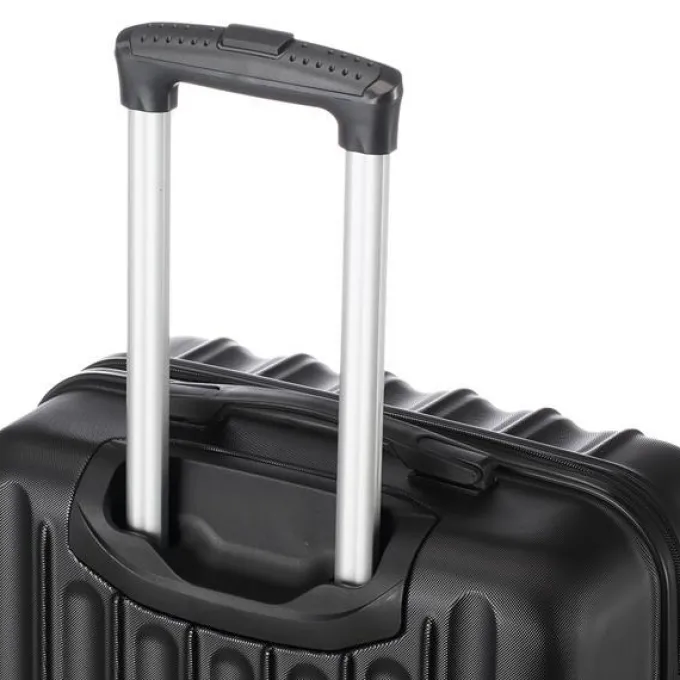 Silk & Salt 3-in-1 Multifunctional LarCapacity Traveling StoraSuitcase LuggaSet(Black)^ Checked Luggage