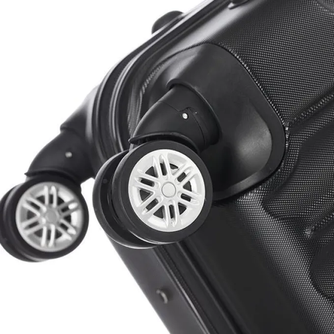 Silk & Salt 3-in-1 Multifunctional LarCapacity Traveling StoraSuitcase LuggaSet(Black)^ Checked Luggage