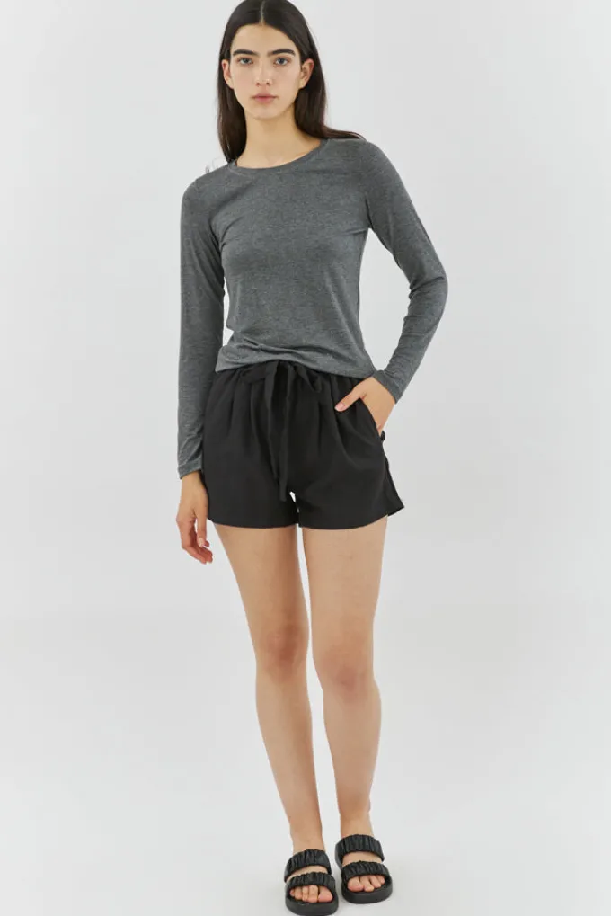 Silk & Salt aria long sleeve tee - marengo^ Tops