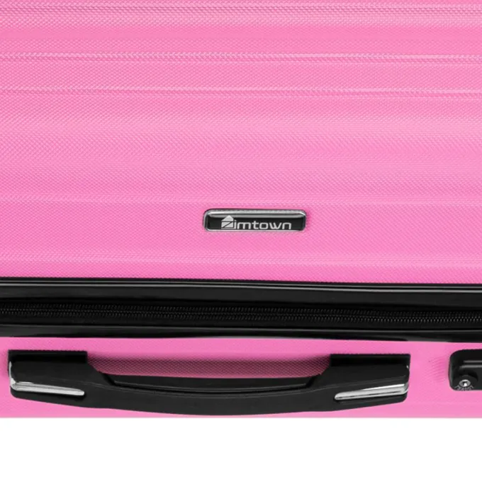 Silk & Salt Zimtown 3PCS LuggaTravel Set Bags ABS Trolley Hard Shell Suitcase W/TSA lock With 4 Wheels^ Luggage Sets