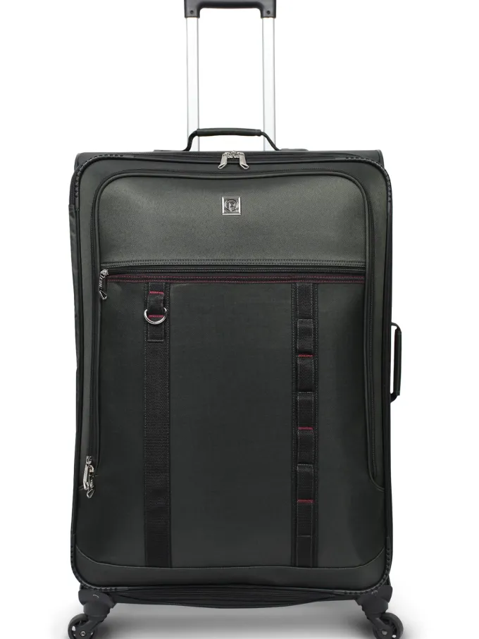 Silk & Salt Prote5 Piece Softside LuggaSet Includes 28 amp24 Check Bags 20 Carry-on Green^ Luggage Sets
