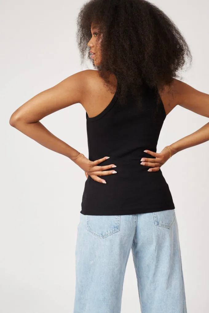 Silk & Salt dreamy top - black^ Tops