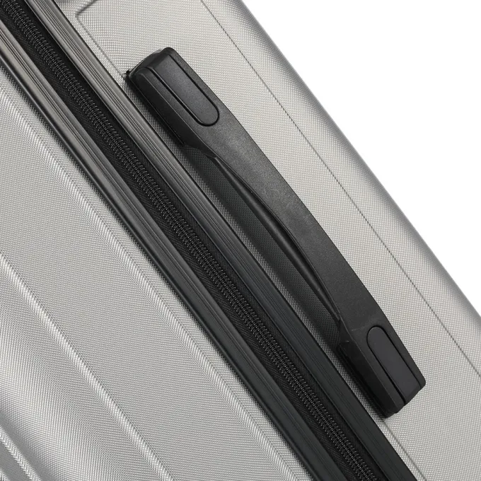 Silk & Salt LuggaSets for Women and Men Unisex 3 Pieces Hardside Luggaand Travel Bags Carry On Suitcases Rolling Trolley Cases with Spinner Wheels and Lock Silver Gray^ Carry On Luggage