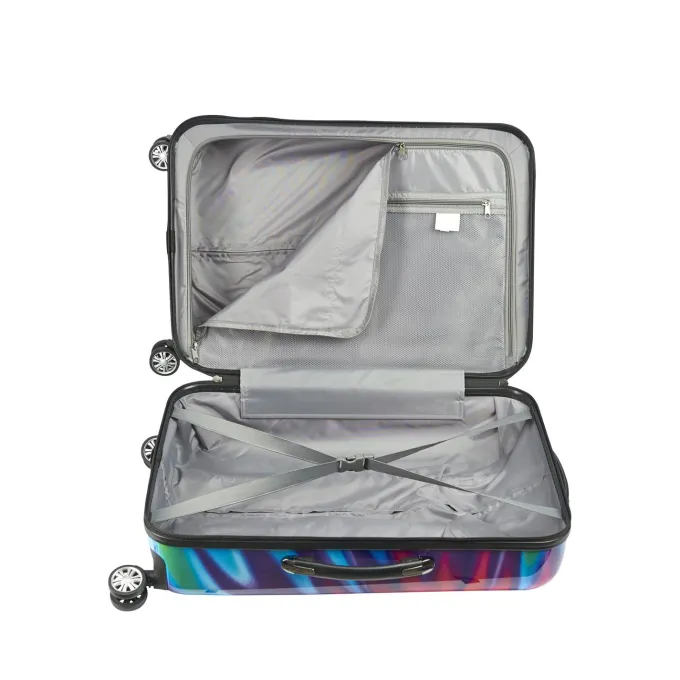 Silk & Salt FUL Tie Dye Nested Hardside 3 Piece LuggaSet 28in 24in and 20in Sizes Pink^ Hard Side Luggage
