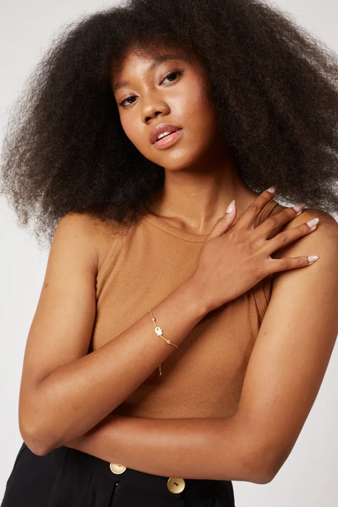 Silk & Salt dreamy top - brown^ Tops