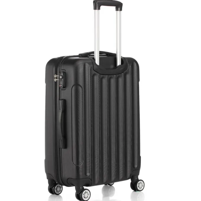 Silk & Salt SalonMore 3 Piece Hardside Lightweight Spinner LuggaBag Set With TSA Lock^ Hard Side Luggage