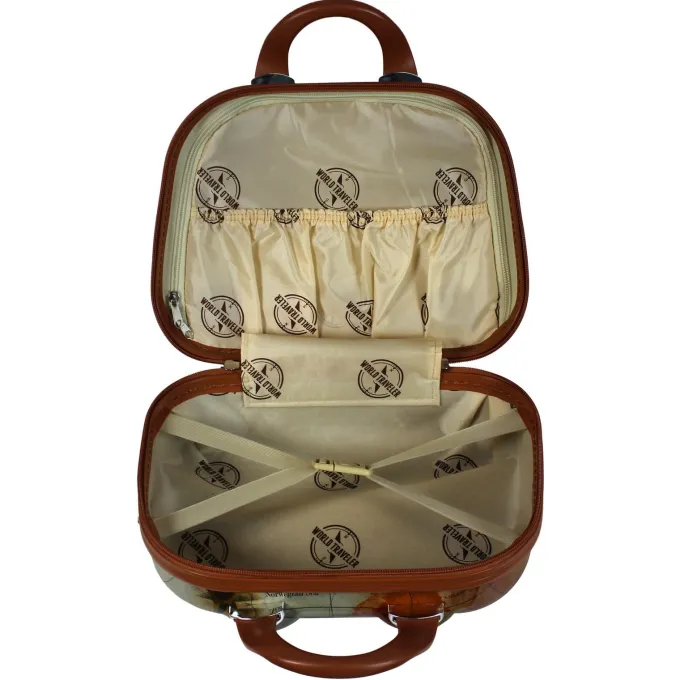 Silk & Salt World Traveler Europe Hardside 2-Piece Carry-On Spinner LuggaSet with TSA Lock^ Hard Side Luggage