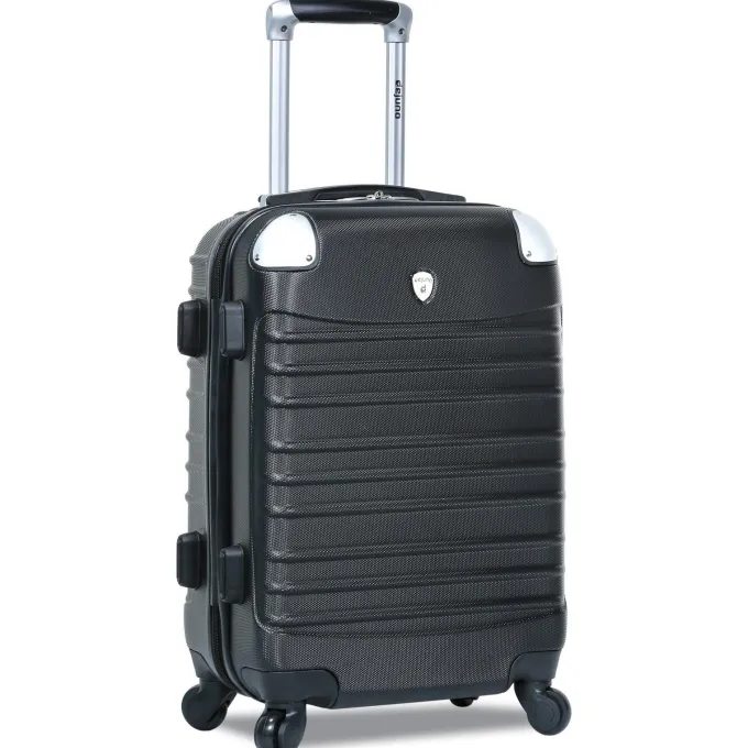 Silk & Salt Dejuno Impact Hardside 3-Piece Spinner LuggaSet - Black (20 24 and 28)^ Carry On Luggage