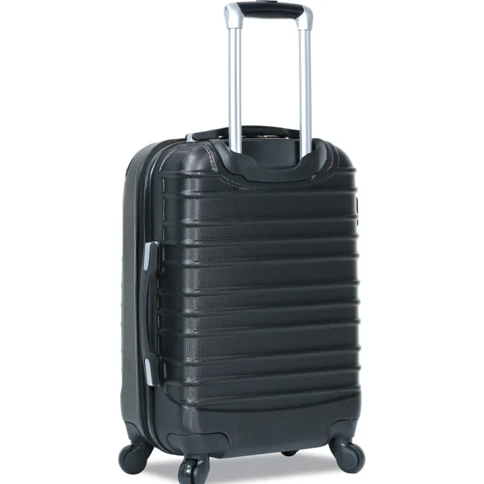 Silk & Salt Dejuno Impact Hardside 3-Piece Spinner LuggaSet - Black (20 24 and 28)^ Carry On Luggage