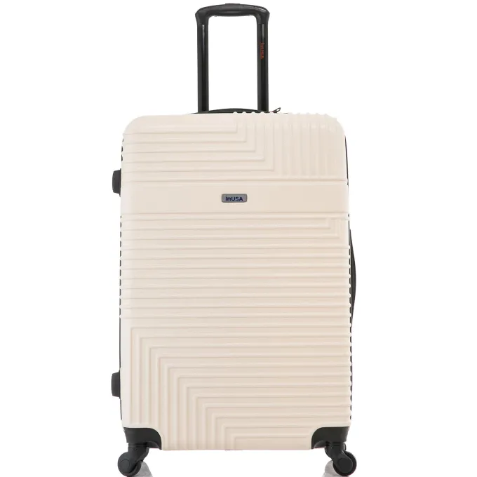 Silk & Salt InUSA Resilience Lightweight Hardside Spinner 28 inch Sand^ Checked Luggage