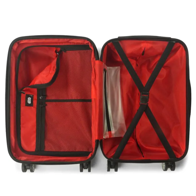 Silk & Salt FUL Star Wars Darth Vader Embossed 21in Spinner Suitcase Black^ Hard Side Luggage