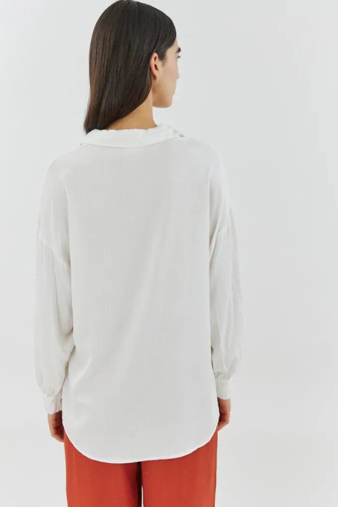 Silk & Salt olivia tailored shirt - white^ Tops