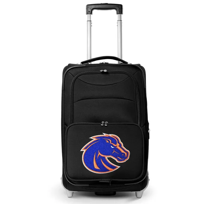 Silk & Salt Boise State Broncos 21 Softside Rolling Carry-On Suitcase - Black^ Carry On Luggage
