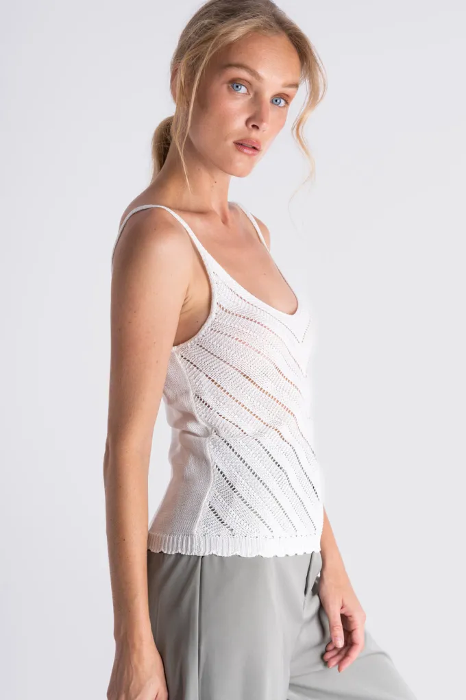 Silk & Salt mykonos crochet top^ Knitwear
