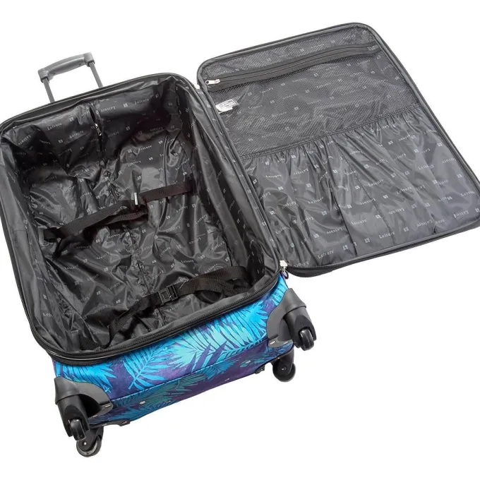 Silk & Salt Leisure Lugga29'' Lafayette Palm Frond Spinner LuggaLugga29 Inches Purple/blue^ Checked Luggage