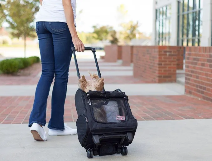 Silk & Salt Snoozer Roll Around Travel Dog Carrier Backpack 4-in-1^ Checked Luggage