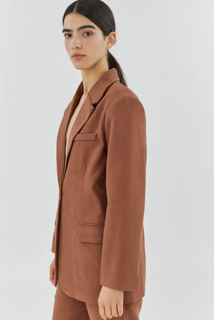Silk & Salt the classic jacket - brown^ Coats & Jackets