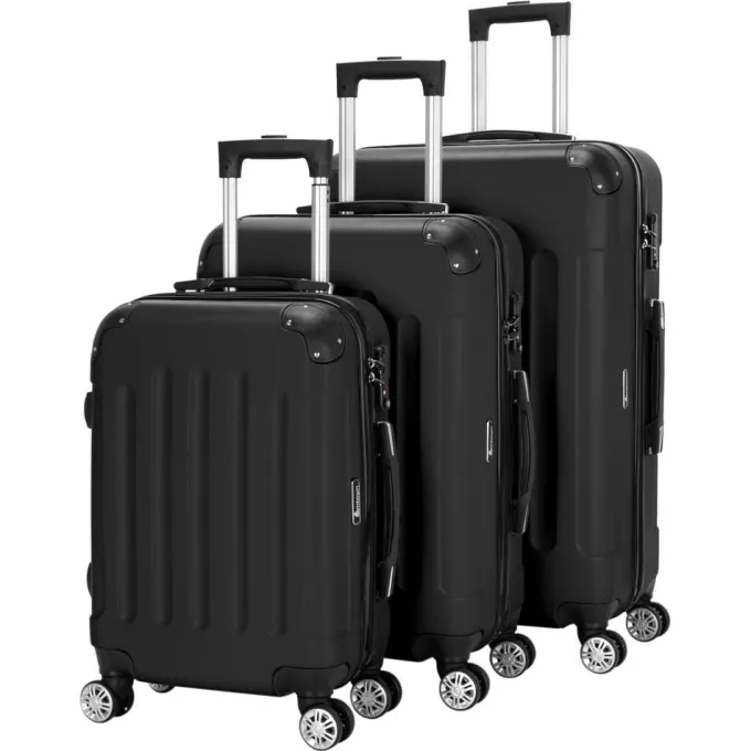 Silk & Salt Zimtown Lugga3 Piece Set Suitcase ABS Trolley Spinner Hardshell Lightweight TSA Lock^ Carry On Luggage