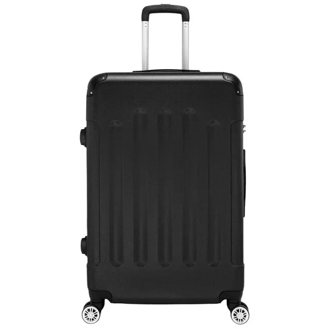 Silk & Salt Zimtown Lugga3 Piece Set Suitcase ABS Trolley Spinner Hardshell Lightweight TSA Lock^ Carry On Luggage