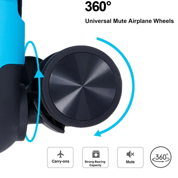 Silk & Salt Hardside Suitcase with Wheels Lightweight Away LuggaSet 3-Piece Set Light Blue^ Hard Side Luggage