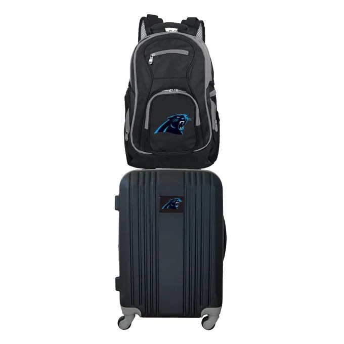 Silk & Salt NFL Carolina Panthers 2-Piece Luggaand Backpack Set^ Luggage Sets
