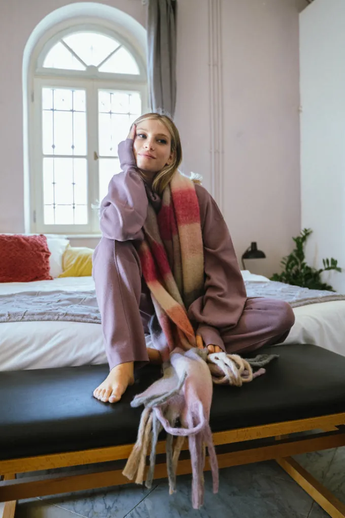 Silk & Salt luxe lounge set - purple^ Sets