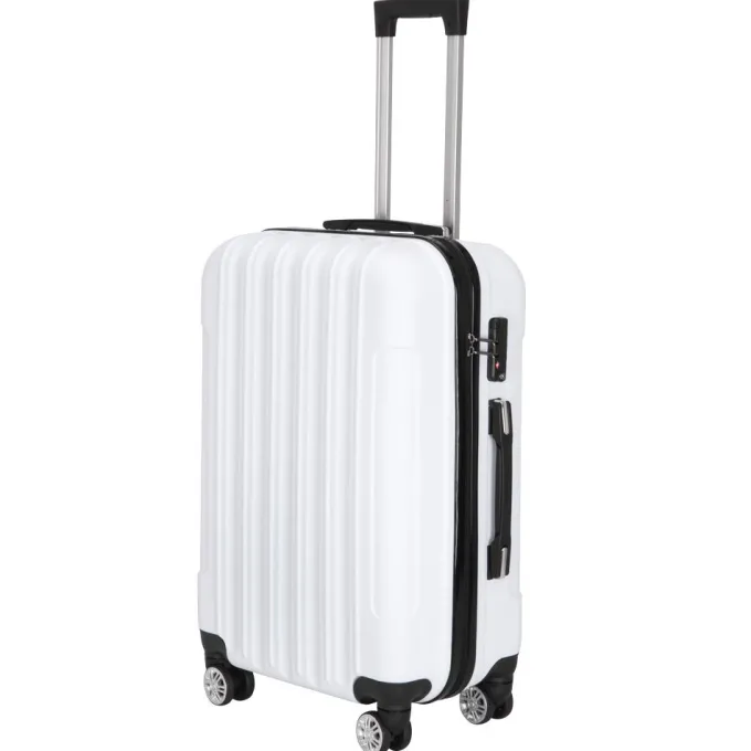 Silk & Salt Veryke 3-in-1 LuggaSet Traveling Luggage Portable LarCapacity LuggaBags for Travel Rolling StoraSuitcase with Wheels 20+24+28 White^ Hard Side Luggage|Luggage Sets