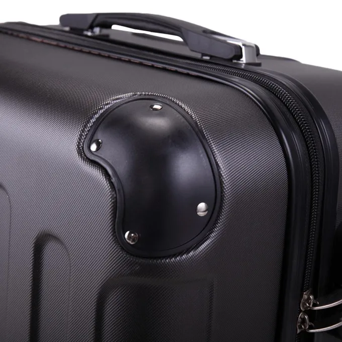 Silk & Salt Hommoo Expandable Hardside Luggawith TSA Lock 3-Piece Set (20 /24 /28) Gray^ Checked Luggage