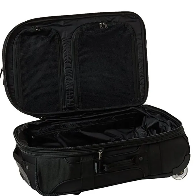 Silk & Salt OGIO Layover Durable Carry On Suitcase Travel Bag with Wheels Stealth Black^ Carry On Luggage