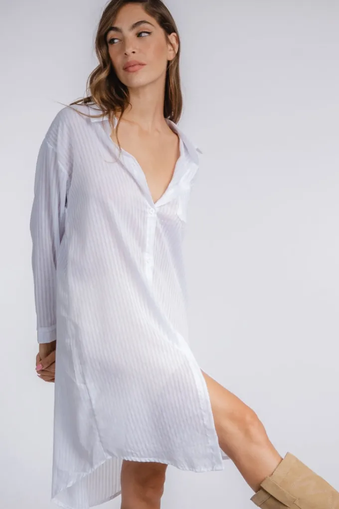 Silk & Salt adeline button-down shirt^ Tops