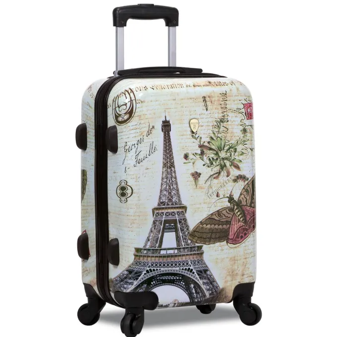 Silk & Salt World Traveler Destinations 3-Piece Hardside Spinner LuggaSet - Paris^ Checked Luggage