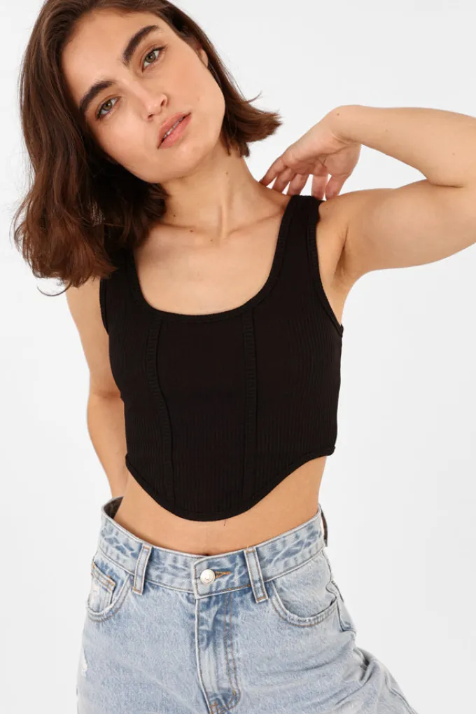 Silk & Salt my  top - black^ Sets