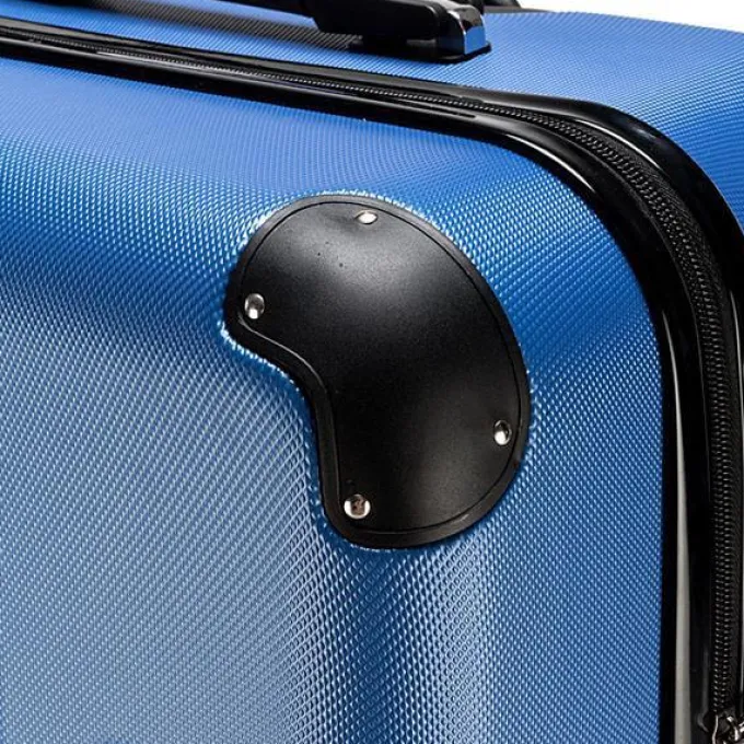 Silk & Salt Goorabbit LuggaSets Expandable Pc+Abs Durable Suitcase Double Wheels Tsa Lock Dark Blue^ Checked Luggage