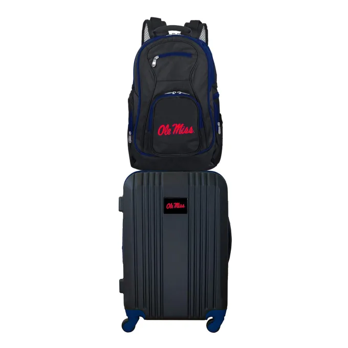 Silk & Salt NCAA Mississippi Ole Miss 2-Piece Luggaand Backpack Set^ Luggage Sets