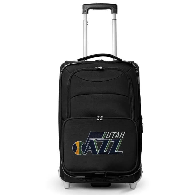Silk & Salt Utah Jazz 21 Softside Rolling Carry-On Suitcase - Black^ Carry On Luggage