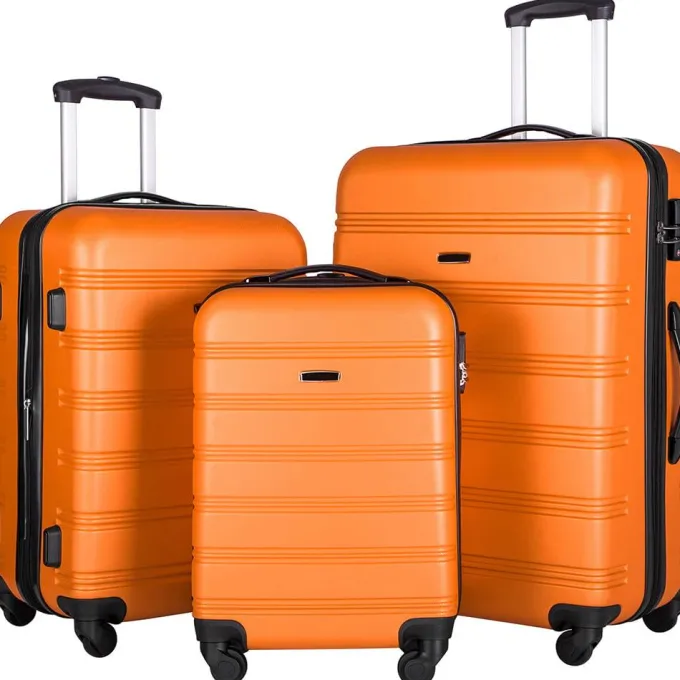 Silk & Salt Hommoo Lightweight Expandable Luggawith Spinner Wheels TSA Lock 3-Piece Set (20 /24 /28)^ Luggage Sets