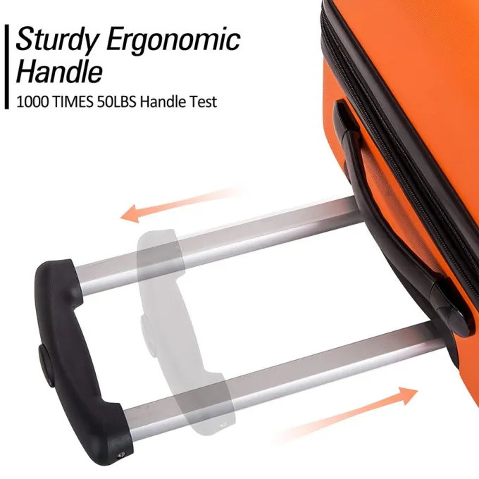 Silk & Salt Hommoo Lightweight Expandable Luggawith Spinner Wheels TSA Lock 3-Piece Set (20 /24 /28)^ Luggage Sets