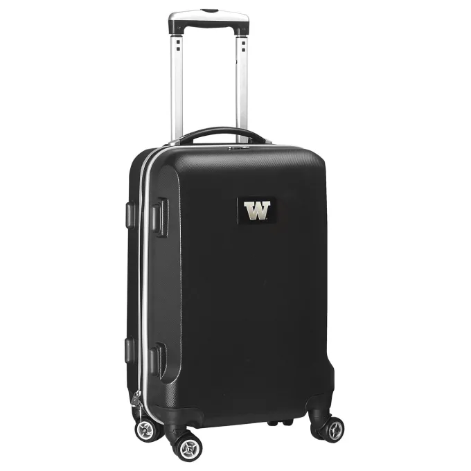 Silk & Salt MOJO Black Washington Huskies 21 8-Wheel Hardcase Spinner Carry-On Luggage^ Carry On Luggage