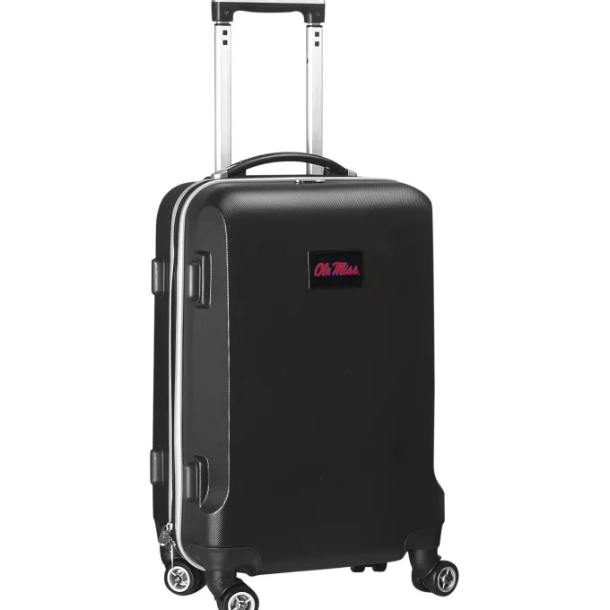 Silk & Salt Ole Miss Rebels 20 8-Wheel Hardcase Spinner Carry-On - Black^ Carry On Luggage