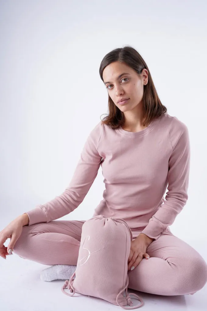 Silk & Salt ribbed comfy lounge set - pink^ Loungewear