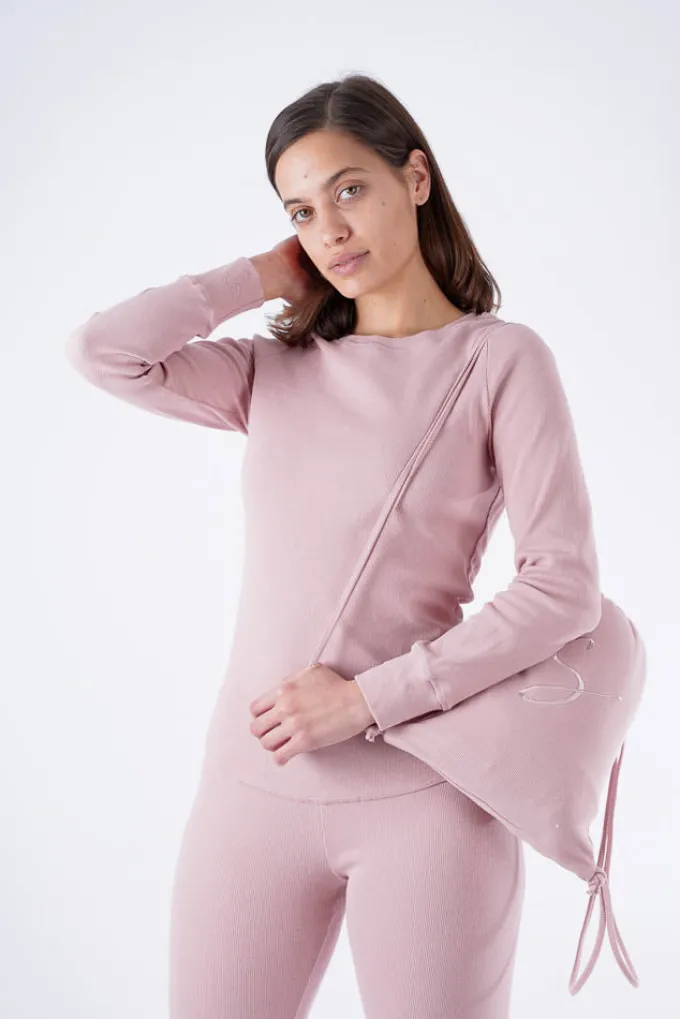 Silk & Salt ribbed comfy lounge set - pink^ Loungewear