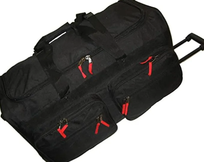 Silk & Salt Biltmore 32 Soft Trunk on Wheels Black^ Checked Luggage