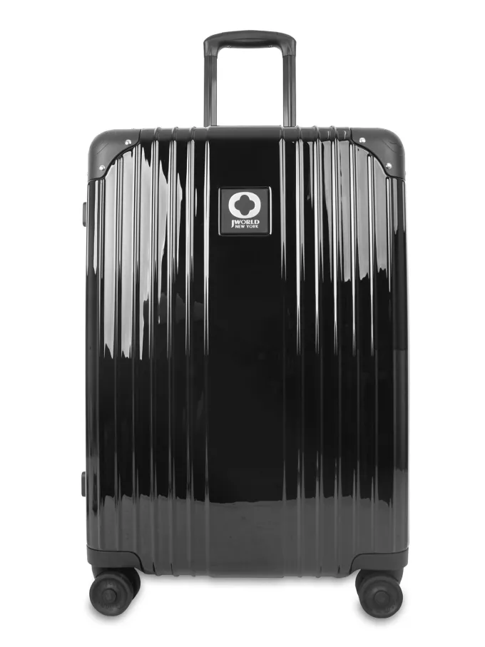 Silk & Salt J World Nova Polycarbonate 24 Inch Spinner Luggage^ Hard Side Luggage