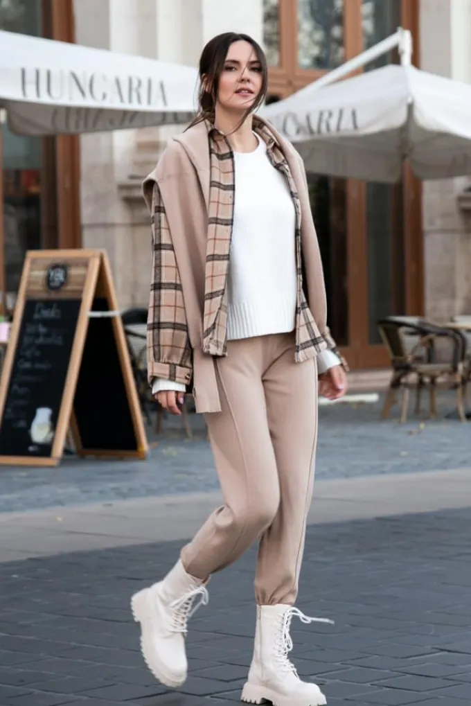 Silk & Salt luxe lounge set - beige^ Sets